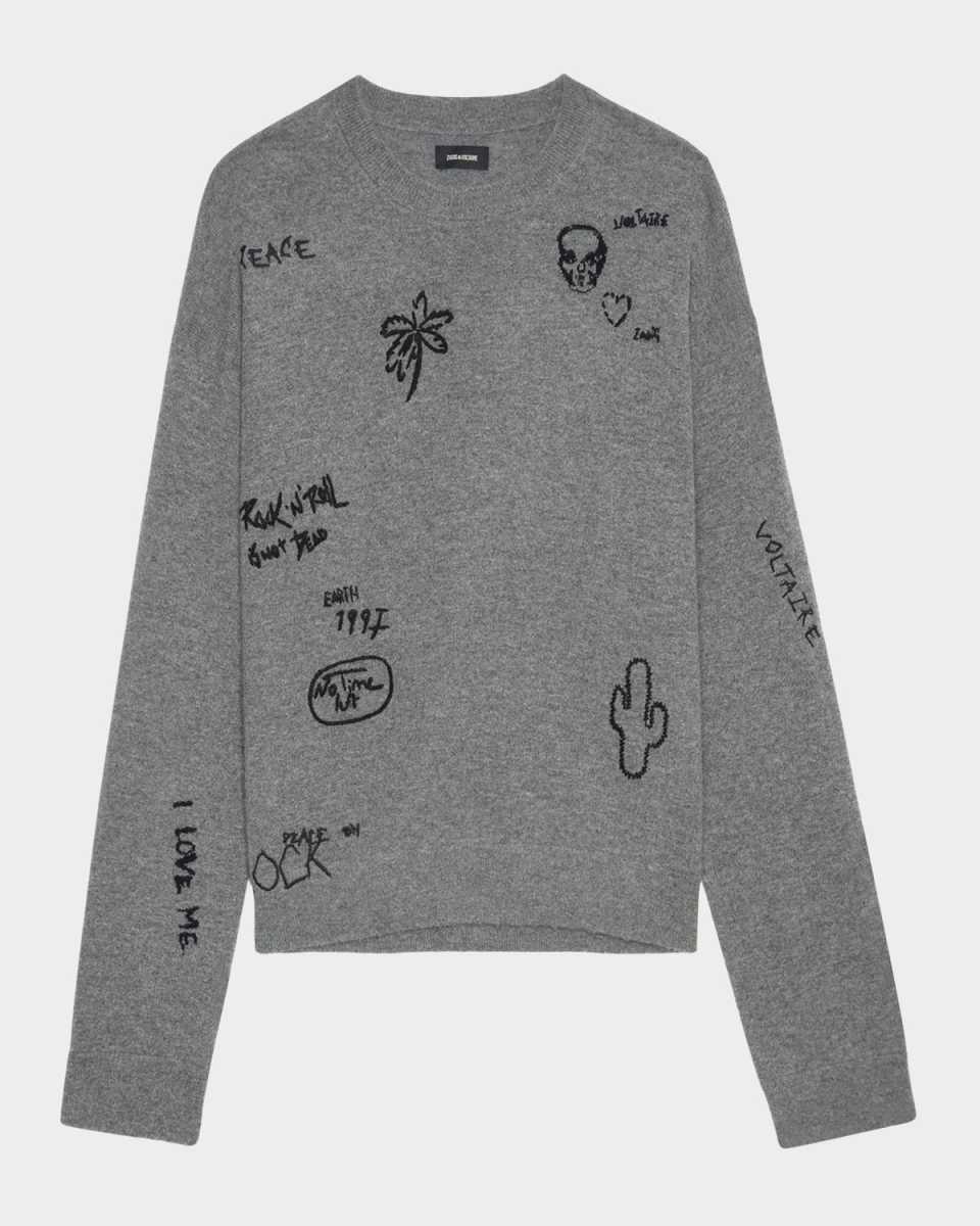 Marko Multi-Engraved Cashmere Sweater